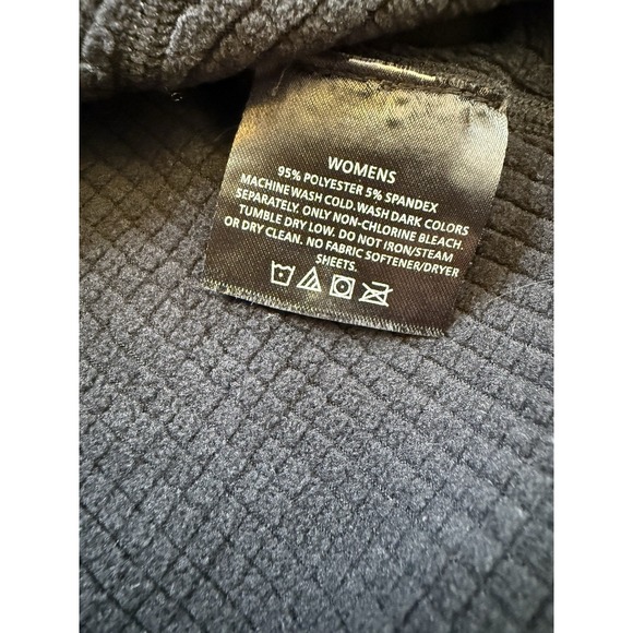 Magellan Women Long Sleeve Quarter Zip Jacket L Black Outdoor Light Athleisure - Picture 5 of 8